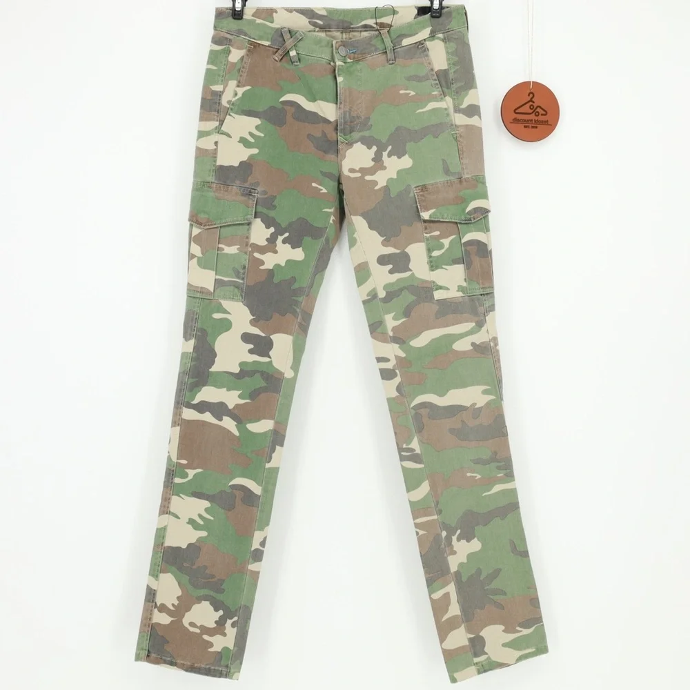 JColor Men Camouflage Cargo‎ Pants Size 31 Cotton Blend Slim Fit NWOT Streetwear